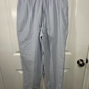 Alfred Dunner Women’s Striped Pants Blue White Size 12 CB-90